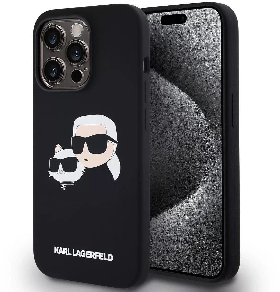 Karl Lagerfeld Liquid Silicone Double Heads iPhone 14 Pro Max...