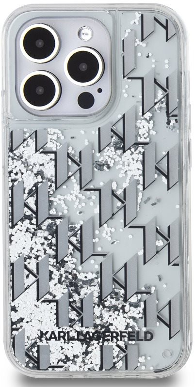 Karl Lagerfeld Liquid Glitter Monogram Gradient iPhone 14 Pro Max...
