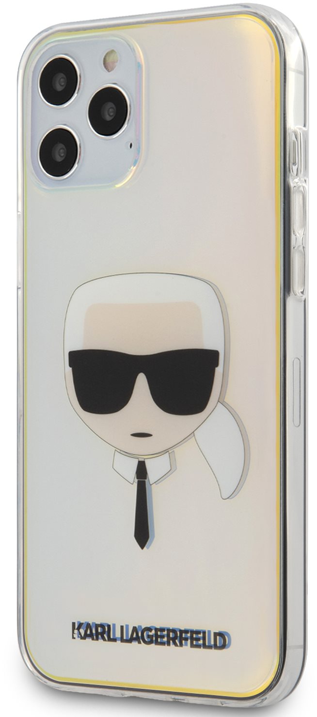 Karl Lagerfeld PC/TPU Head for Apple iPhone 12 Pro Max, Iridescent...