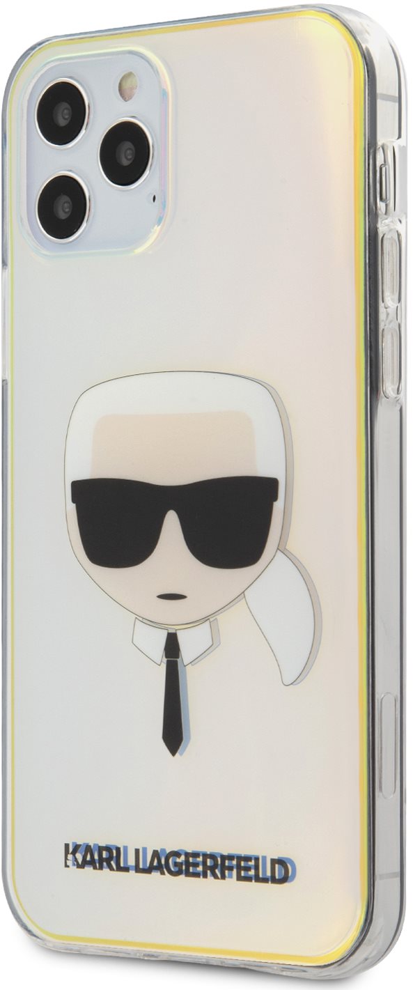 Karl Lagerfeld PC/TPU Head pour Apple iPhone 12/12 Pro Iridescent...