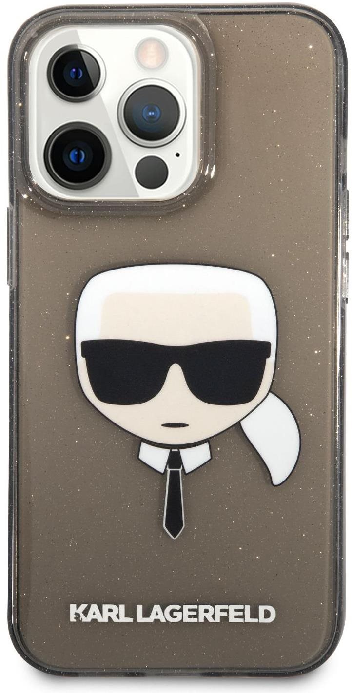 Karl Lagerfeld TPU Full Glitter Karl Head Cover for Apple iPhone 13...
