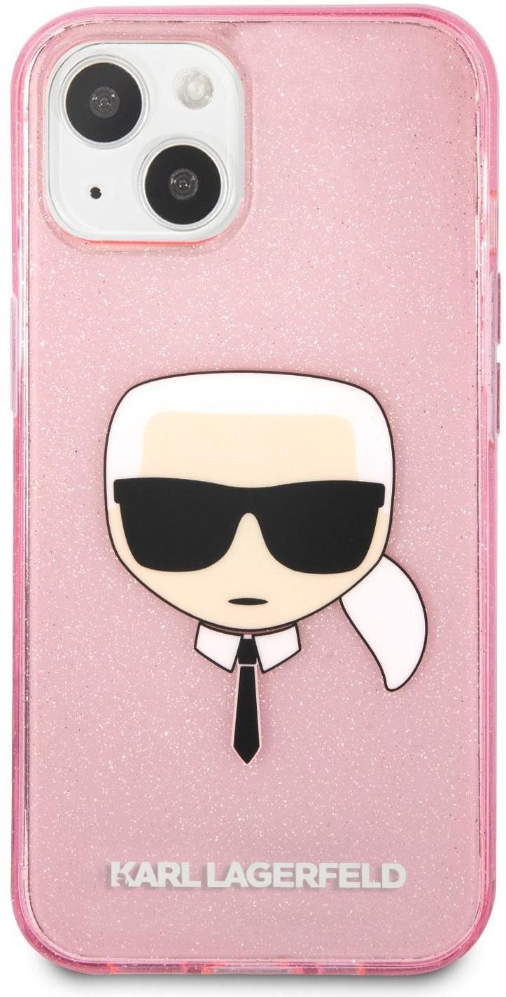 Karl Lagerfeld TPU Full Glitter Karl Head Cover for Apple iPhone 13...