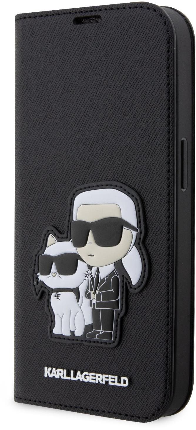Karl Lagerfeld PU Saffiano Karl and Choupette NFT Book Case für...