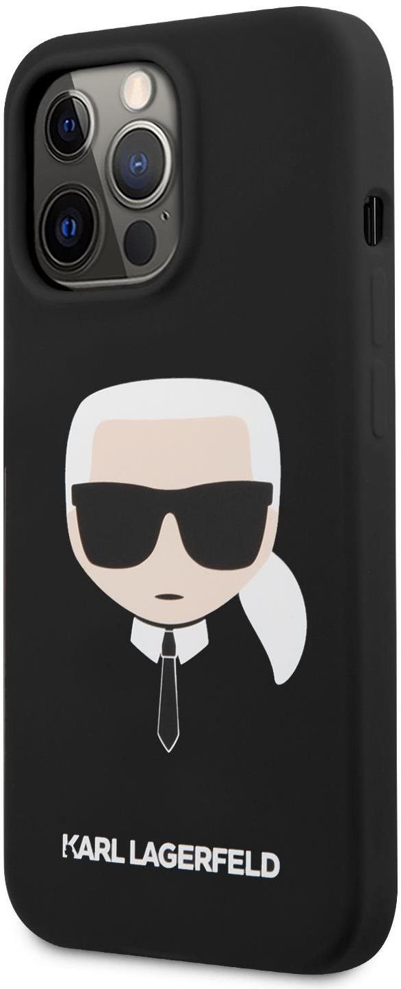 Karl Lagerfeld Liquid Silicone Karl Head Cover for Apple iPhone 13...