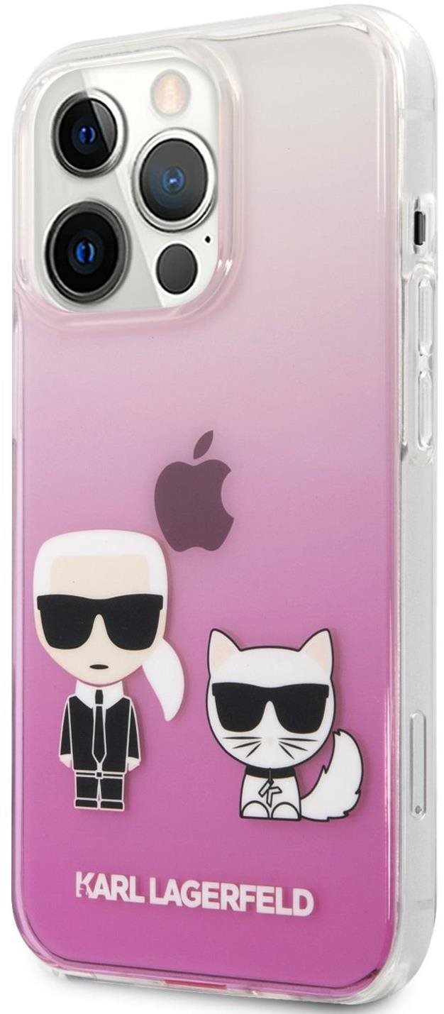 Karl Lagerfeld PC/TPU Ikonik Karl and Choupette Cover for Apple...