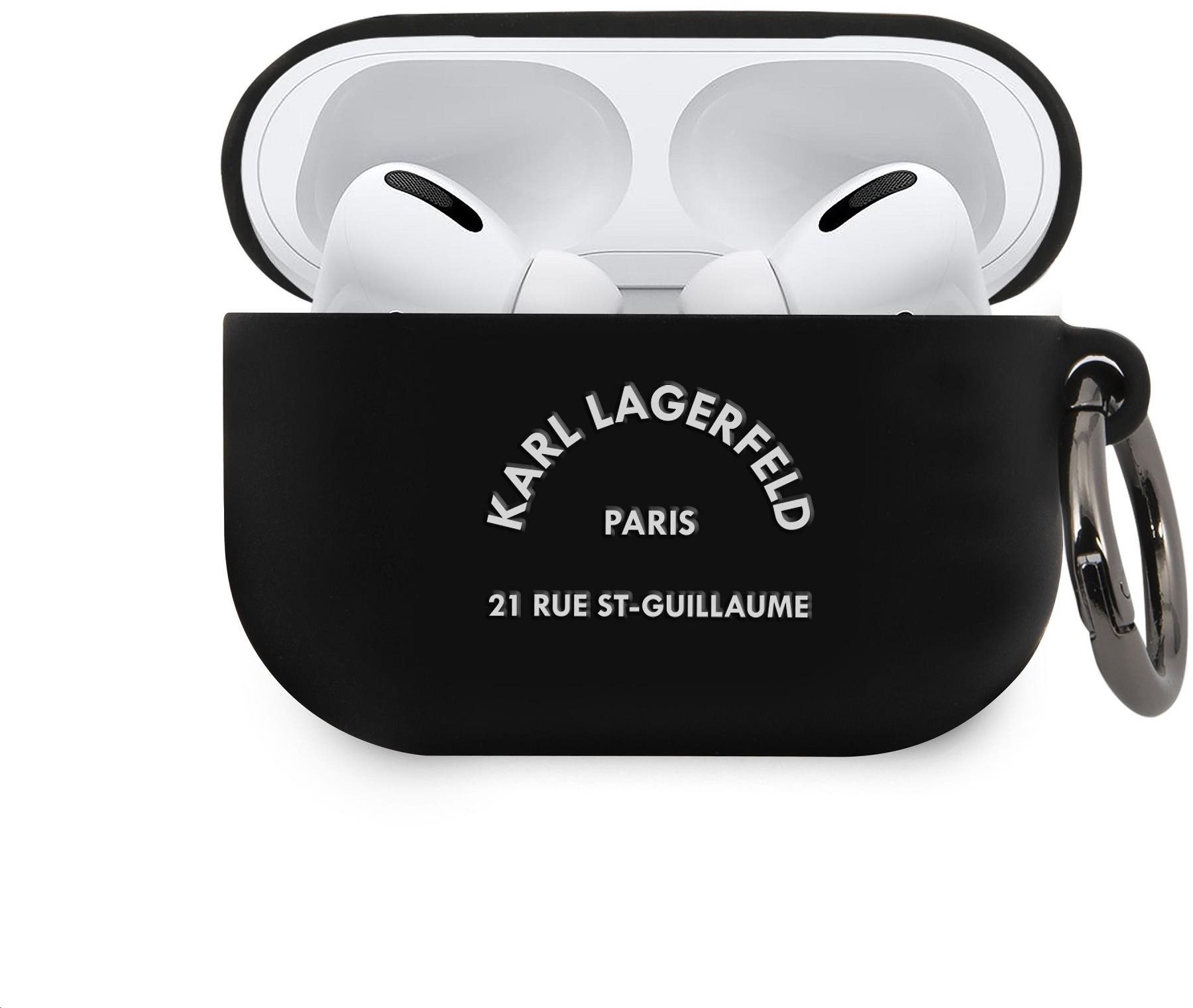 Karl Lagerfeld Rue St Guillaume Airpods Pro Black szilikon tok...