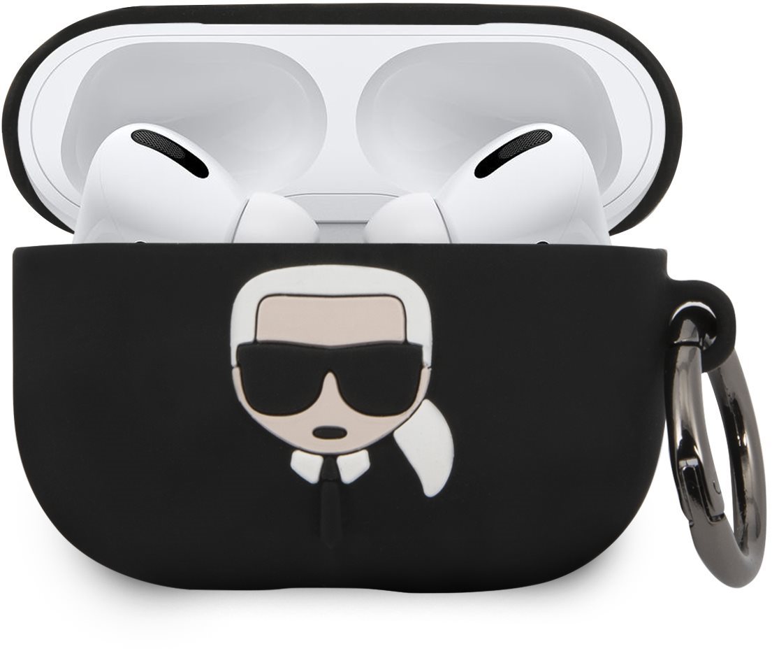 Karl Lagerfeld Housse en silicone pour Airpod Pro Noir Étui écouteurs