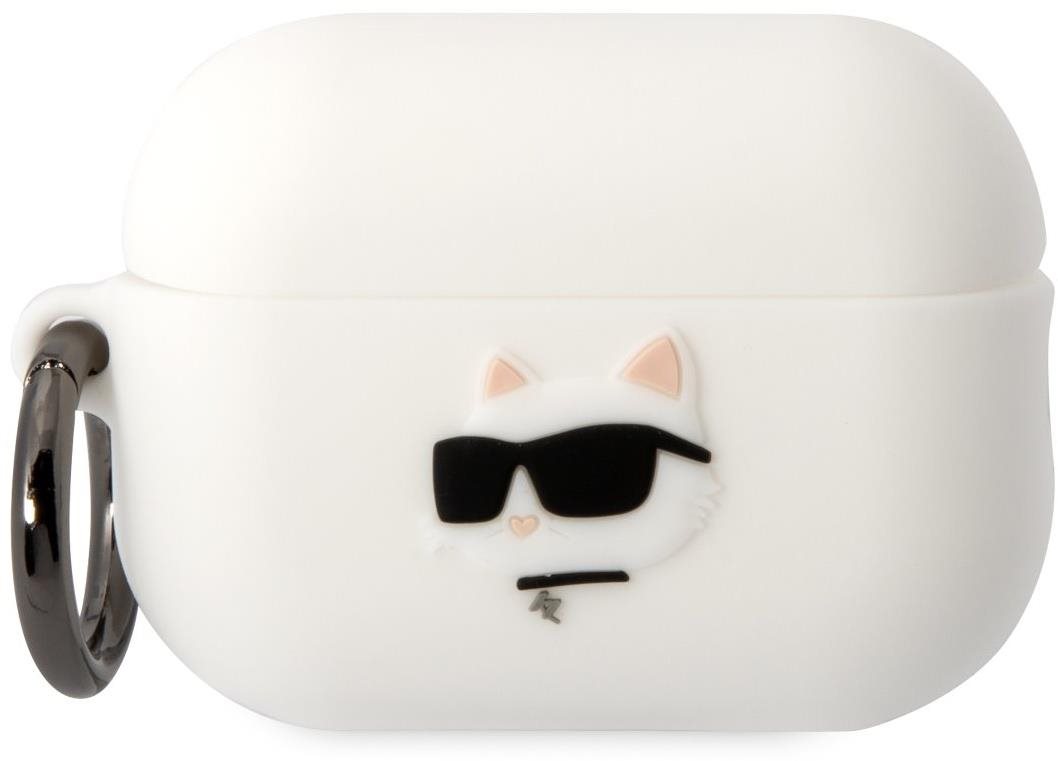 Karl Lagerfeld 3D Logo NFT Choupette Kopf Silikonhülle für Airpods...