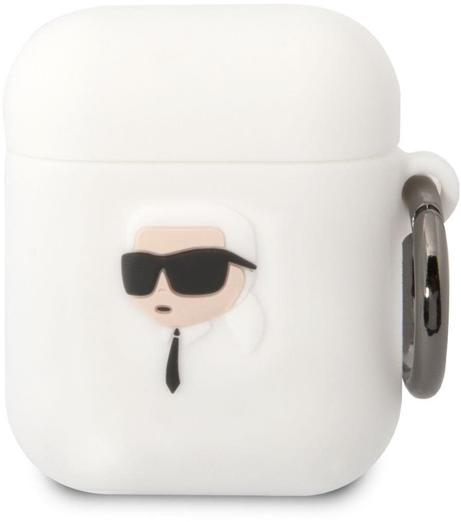 Karl Lagerfeld 3D Logo NFT Karl Head Silikónové Puzdro na Airpods...