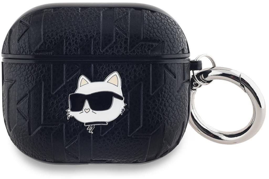 Karl Lagerfeld PU Embossed Choupette Head Puzdro na AirPods 3 Black...