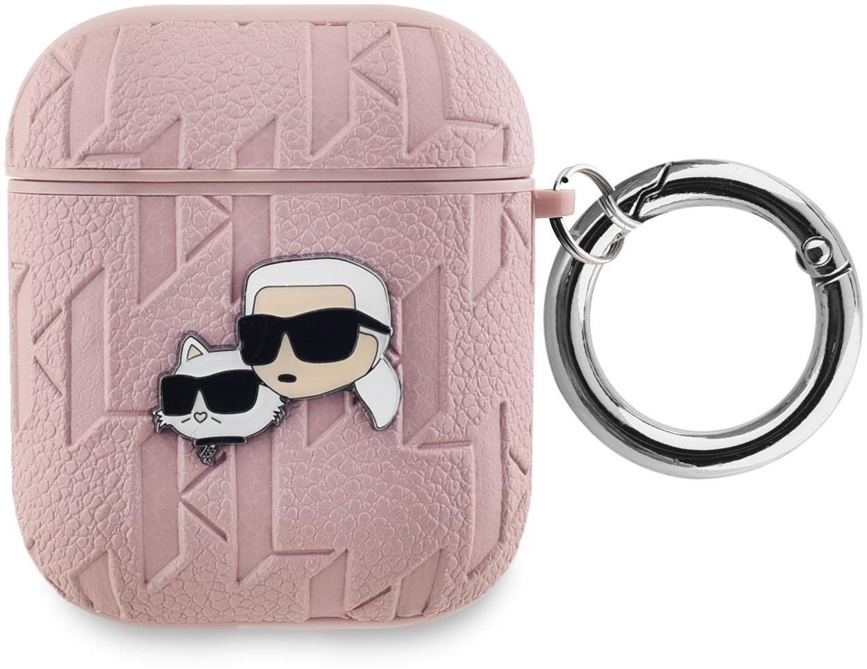 Karl Lagerfeld Embossed Karl and Choupette Heads AirPods 1/2...