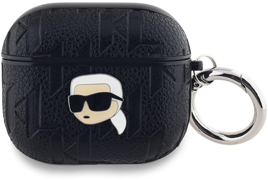 Karl Lagerfeld Embossed Karl Head AirPods 3 fekete PU tok...