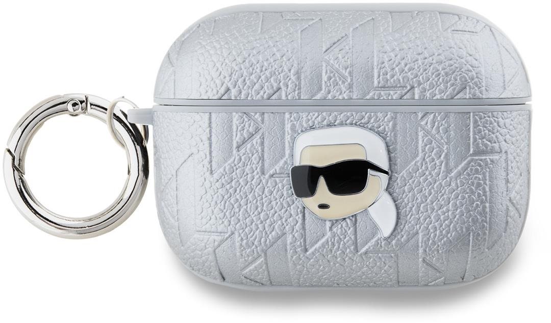 Karl Lagerfeld PU Embossed Karl Head Hülle für AirPods Pro 2 Silver...
