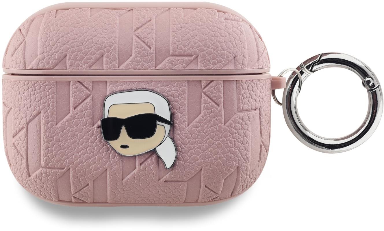 Karl Lagerfeld PU Embossed Karl Head Hülle für AirPods Pro Pink...