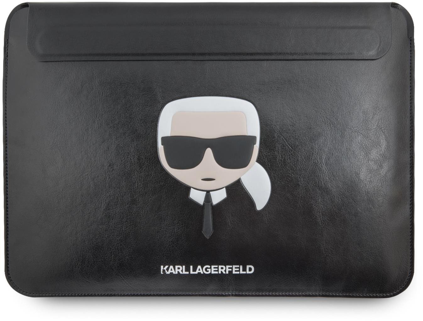 Karl Lagerfeld Head Embossed Computer Sleeve 13/14" Noir Pochette...