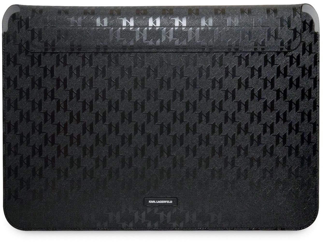 Karl Lagerfeld Saffiano Monogram Computer Sleeve 13/14" Black...