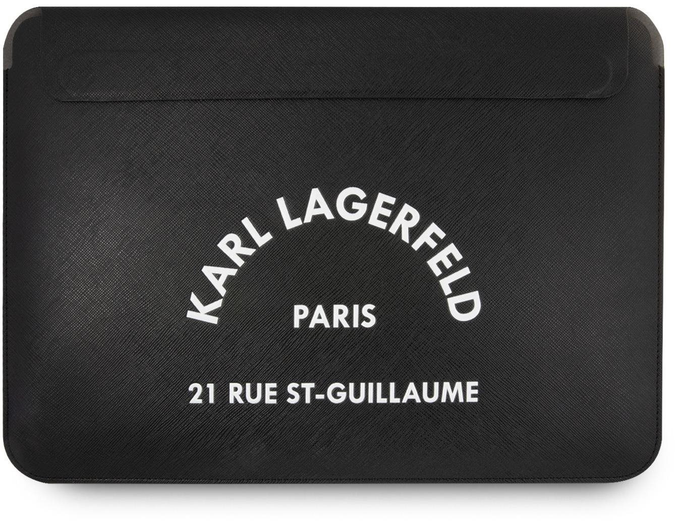 Karl Lagerfeld Saffiano RSG Embossed Computer Sleeve 16" Noir...