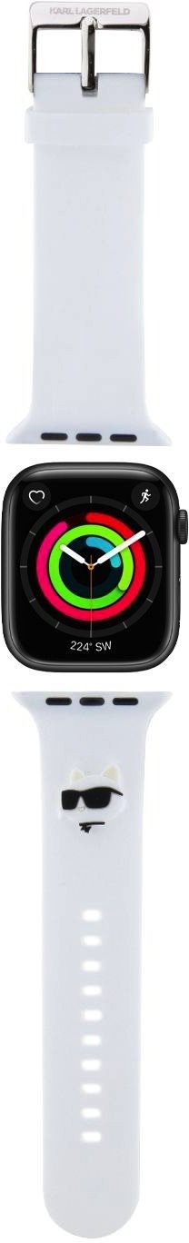 Karl Lagerfeld Choupette Head NFT Apple Watch 38 / 40 White Szíj