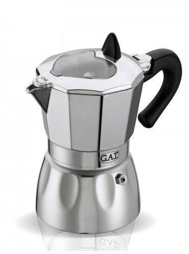 GAT Valentina 2 šálky, čierne Moka kávovar