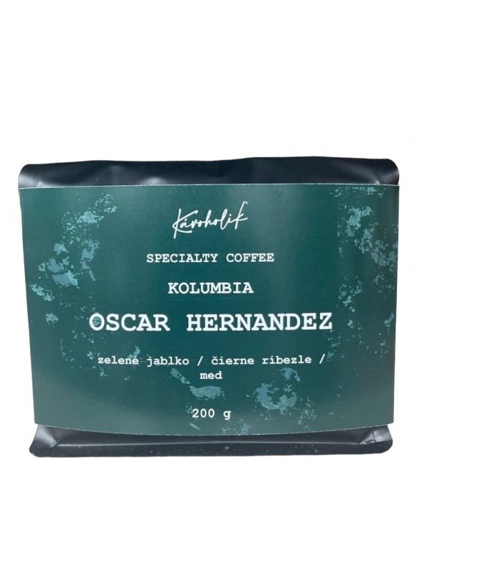 KÁVOHOLIK Kolumbia Oscar Hernandez Typica zelené jablko, 200 g Káva