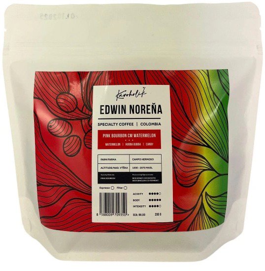 KÁVOHOLIK Kolumbia Edwin Norena červený melón, 200 g Káva
