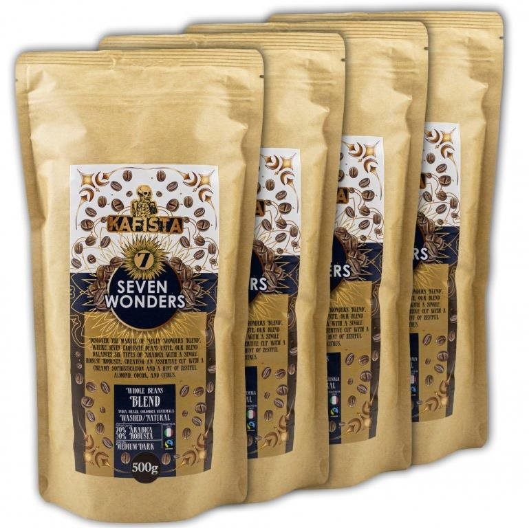 Kafista „Seven Wonders" – Espresso Zmes 70 % Arabica, 30 % Robusta,...