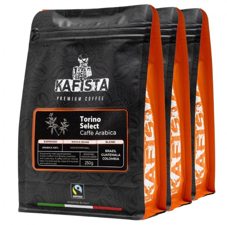 Kafista „Torino Select" – Zrnková káva, 100 % Arabica Espresso...
