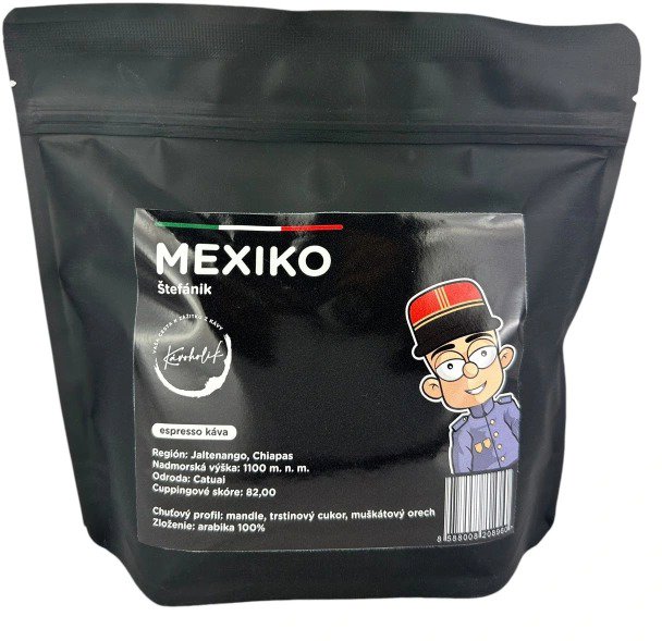 KÁVOHOLIK Štefánik Mexiko 100 % arabika 250 g, zrno Káva