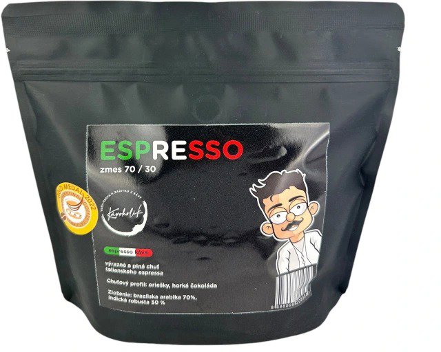 KÁVOHOLIK Espresso keverék 70/30, 250g Kávé