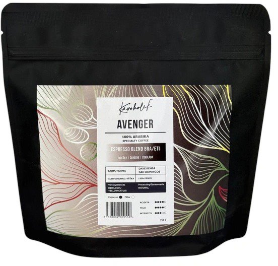 KÁVOHOLIK Hurban Espresso zmes arabiky 250 g, zrno Káva