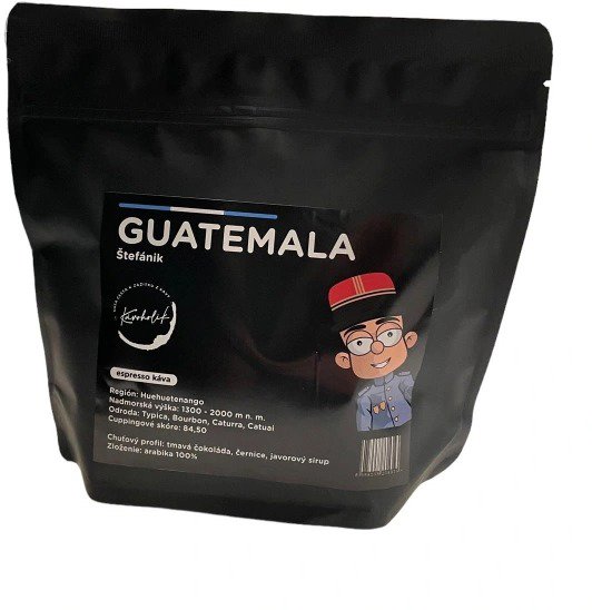 KÁVOHOLIK Štefánik Guatemala - 100% arabica, 250g, szemes Kávé