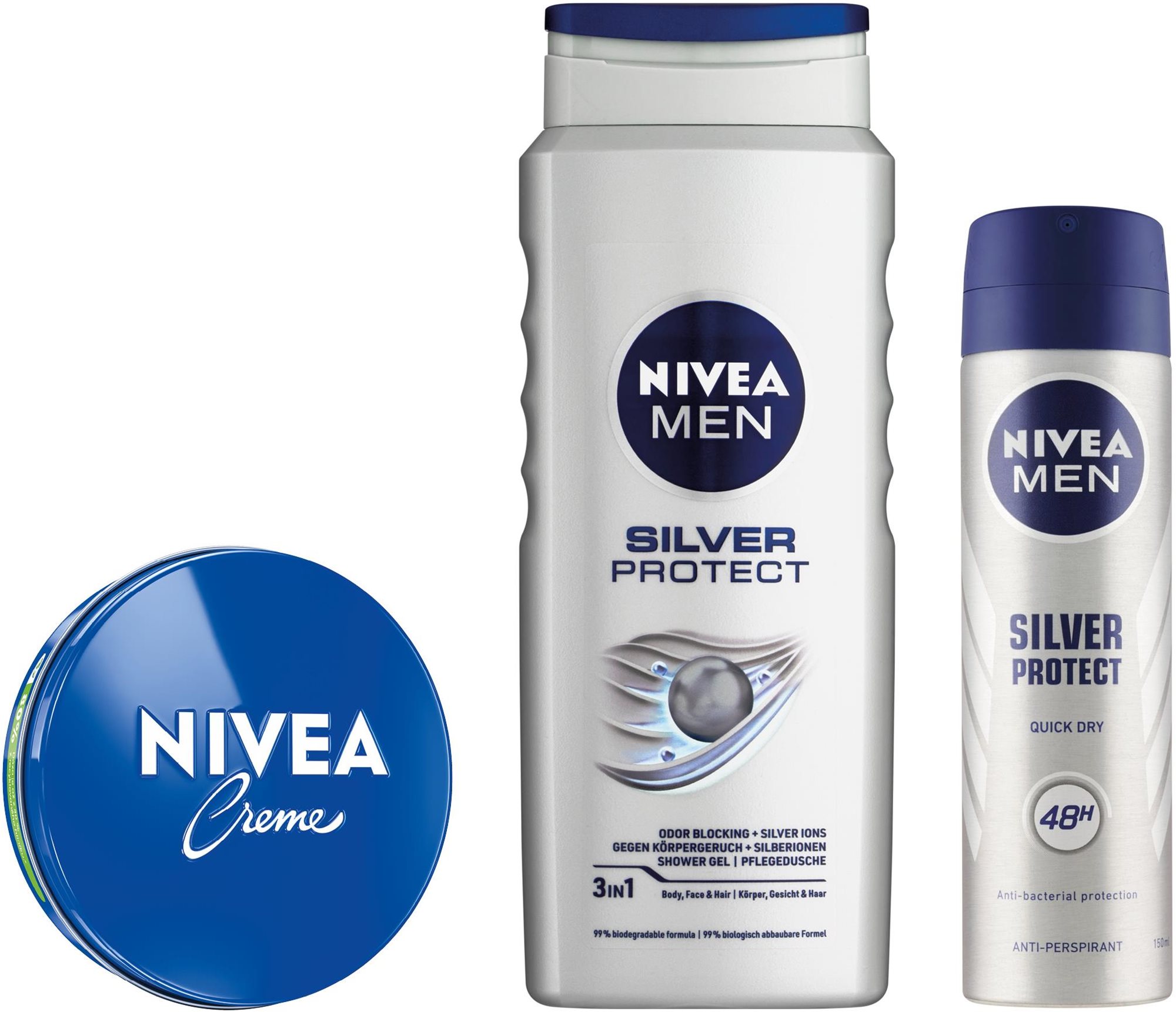 NIVEA MEN Silver Care Set 800 ml Kozmetická sada