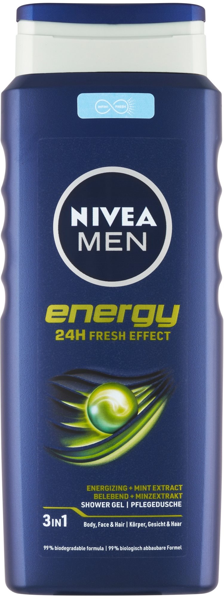NIVEA MEN Energy Shower Gel 500 ml Sprchový gél