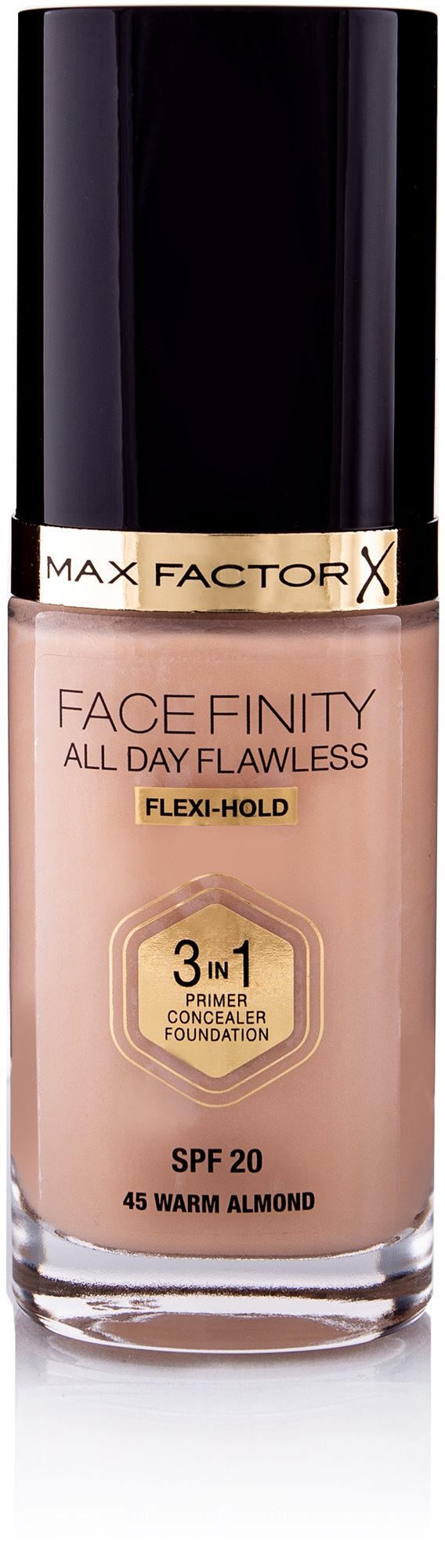 MAX FACTOR Facefinity 3 in 1 Foundation 45 Warm Almond 30 ml Make-up