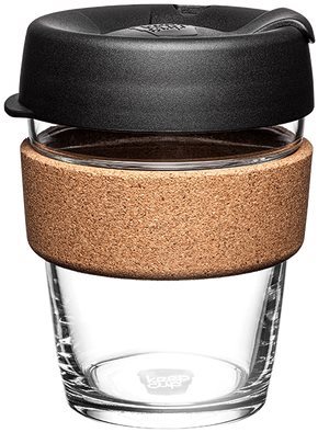 KeepCup Hrnček Brew Cork Black 340 ml M Hrnček
