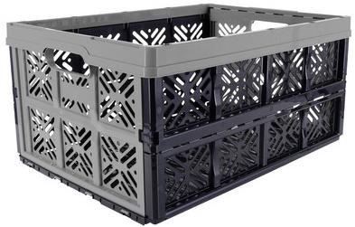 KEEEPER Faltkiste 48 × 35 × 23 cm 32 l , grau Transportbox