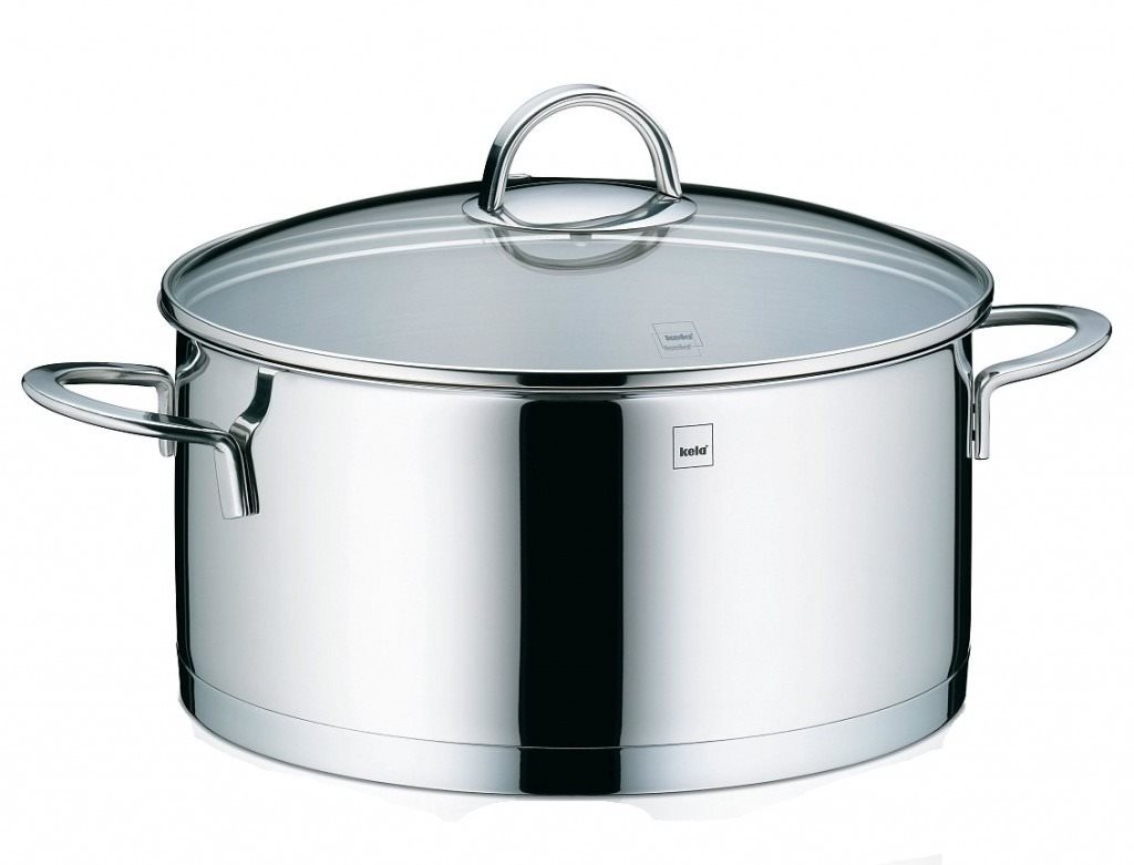 Kela Casserole avec couvercle en verre CAILIN acier inoxydable 24cm...