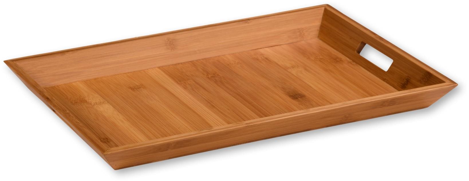 Kesper Serviertablett aus Bambus, 52 x 33 x 4 cm Tablett