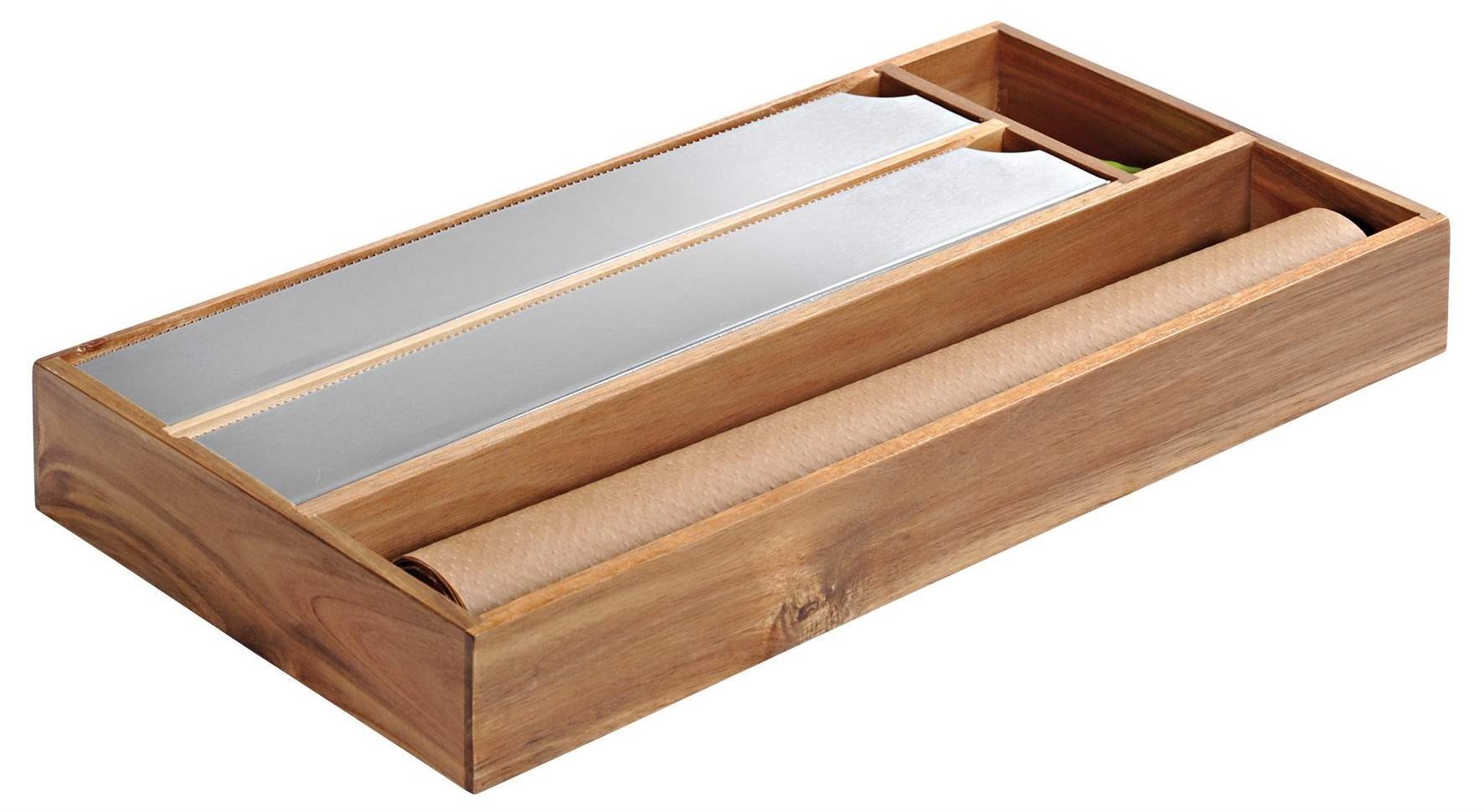 Kesper Rezačka na fólie, 4 priehradky 42 × 19 cm Držiak na...