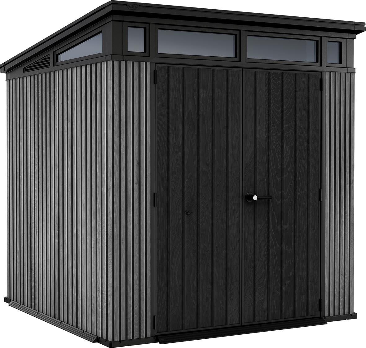 KETER domček PENT 7 × 7 sivý Záhradný domček