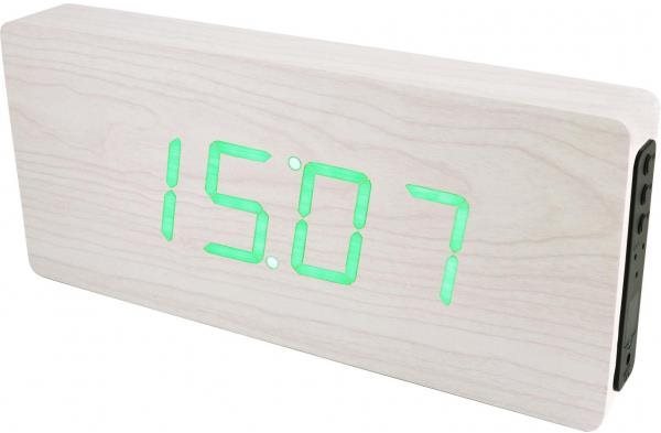 MPM-TIME DIGITÁLNY C02.3672.00. GREEN LED Budík
