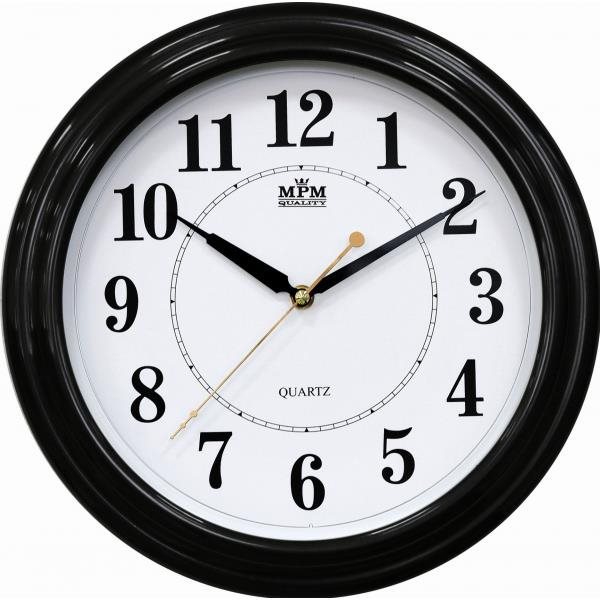 MPM-TIME E01.2926.90. SW Nástenné hodiny