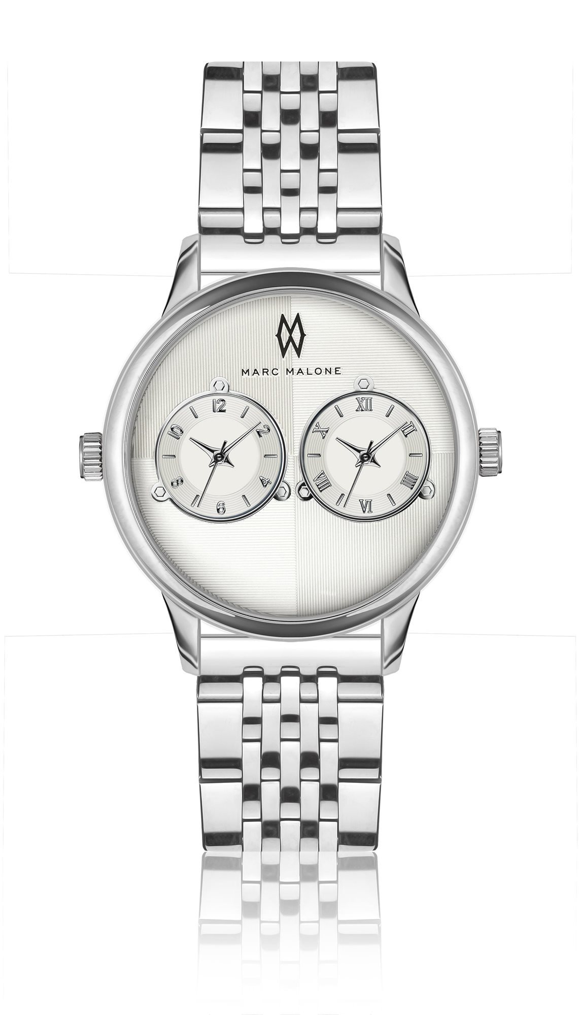 MARC MALONE Louis Silver Steel CBC-4620 Pánske hodinky