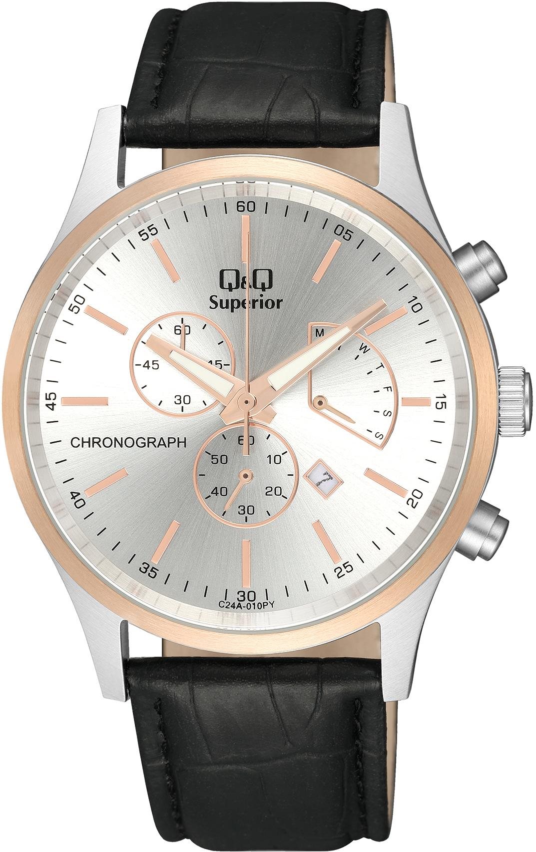 Q+Q Mens C24A-010PY Férfi karóra