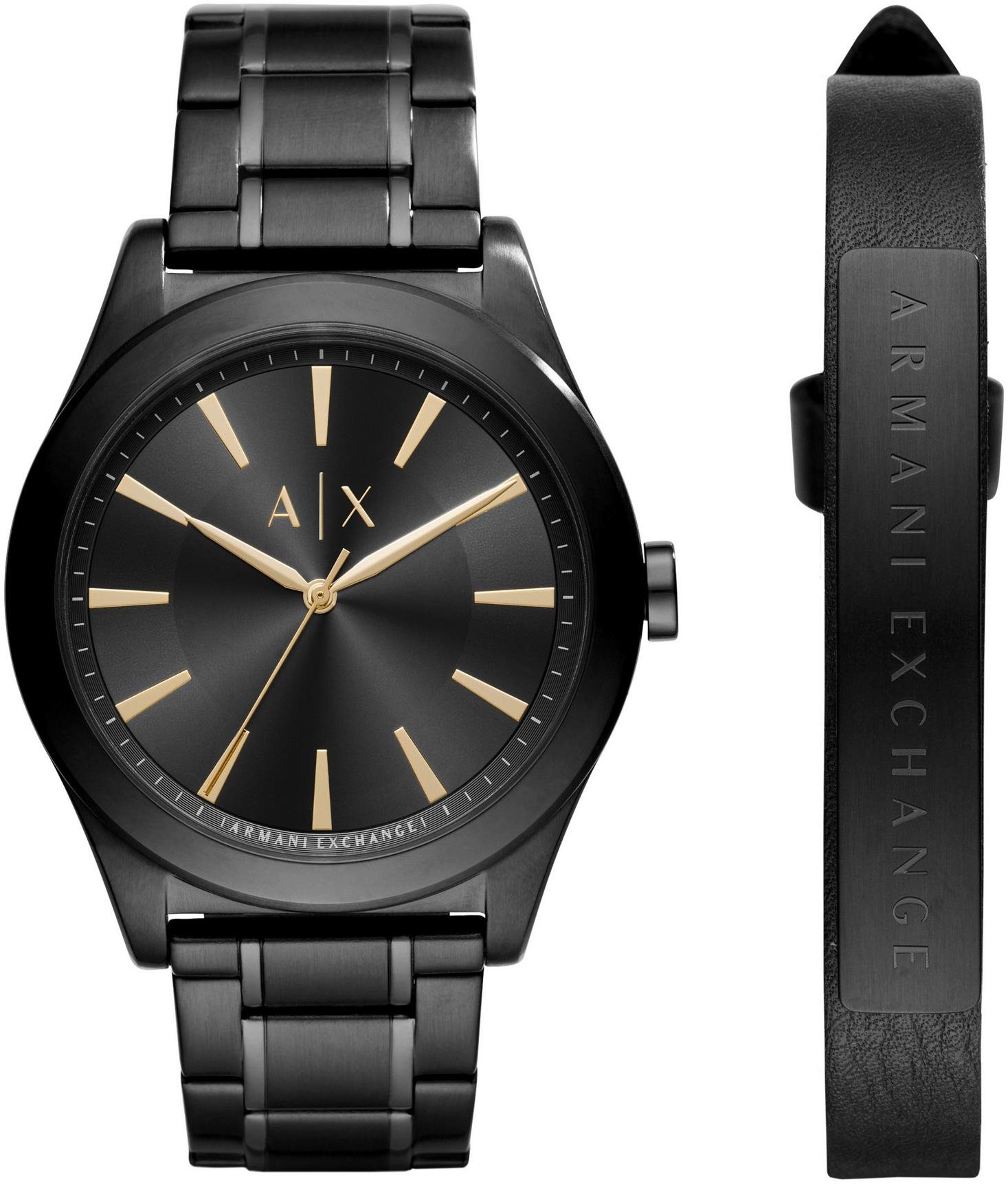 ARMANI EXCHANGE pánska darčeková súprava hodiniek a náramkov AX7102...