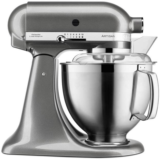 KitchenAid Artisan 5KSM185, ezüstszürke, 4,8 l Konyhai robotgép