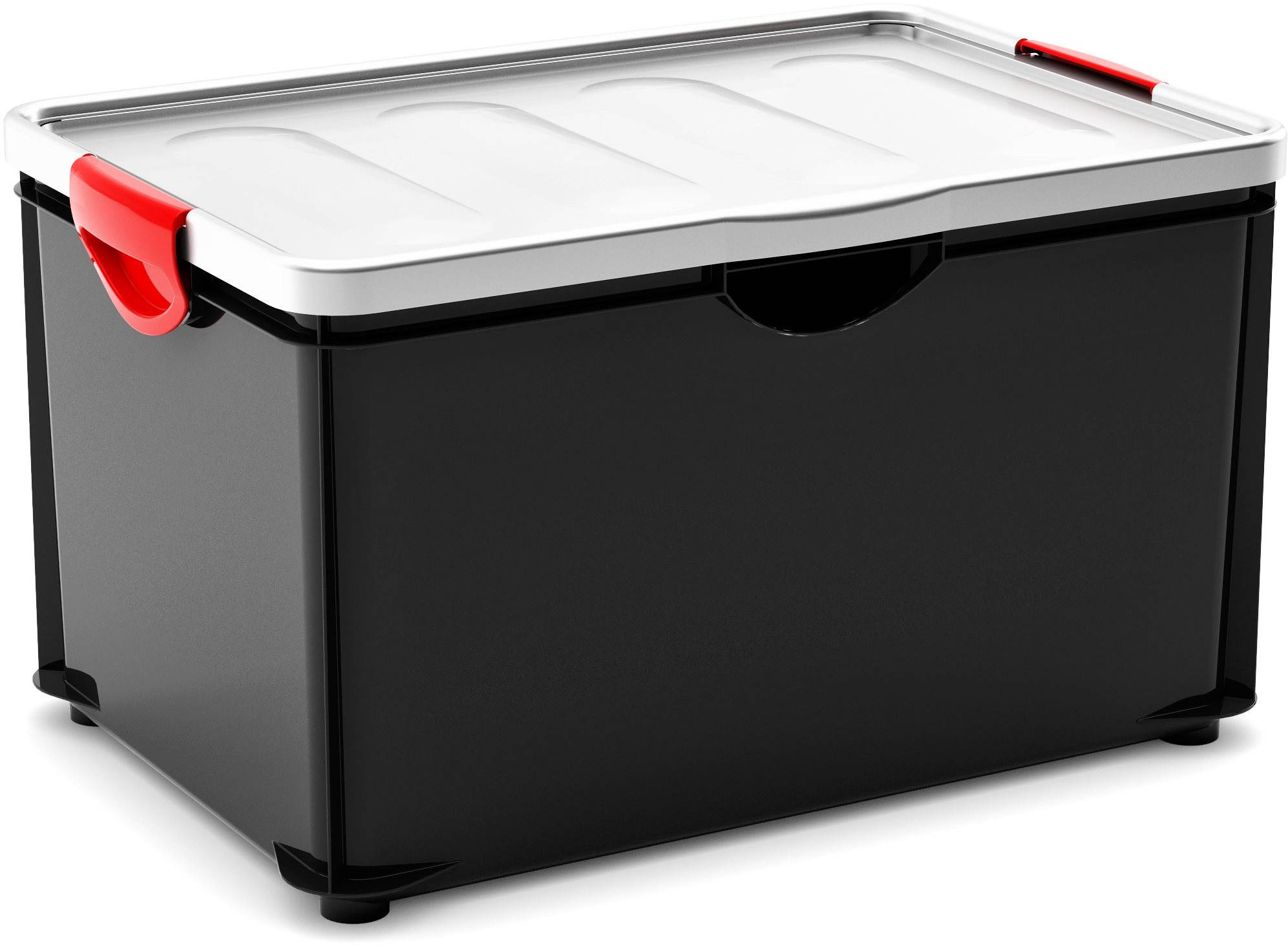 KIS Clipper Box XL couvercle noir-gris 60l Boîte de rangement