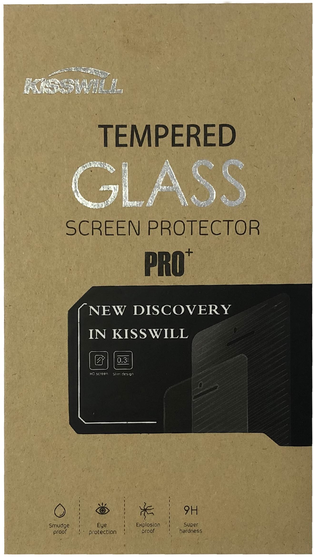 Kisswill 0.3mm for Motorola One Action Glass Screen Protector