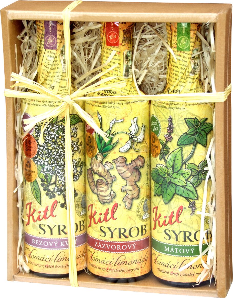 Kitl Syrob Bylinky (Bez, Zázvor + Máta)  Sirup
