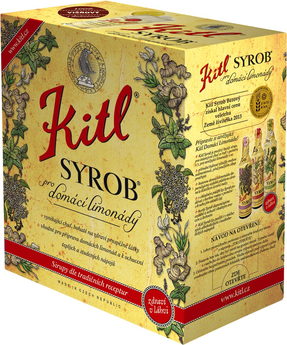 Kitl Syrob Višňový 5l bag-in-box Sirup